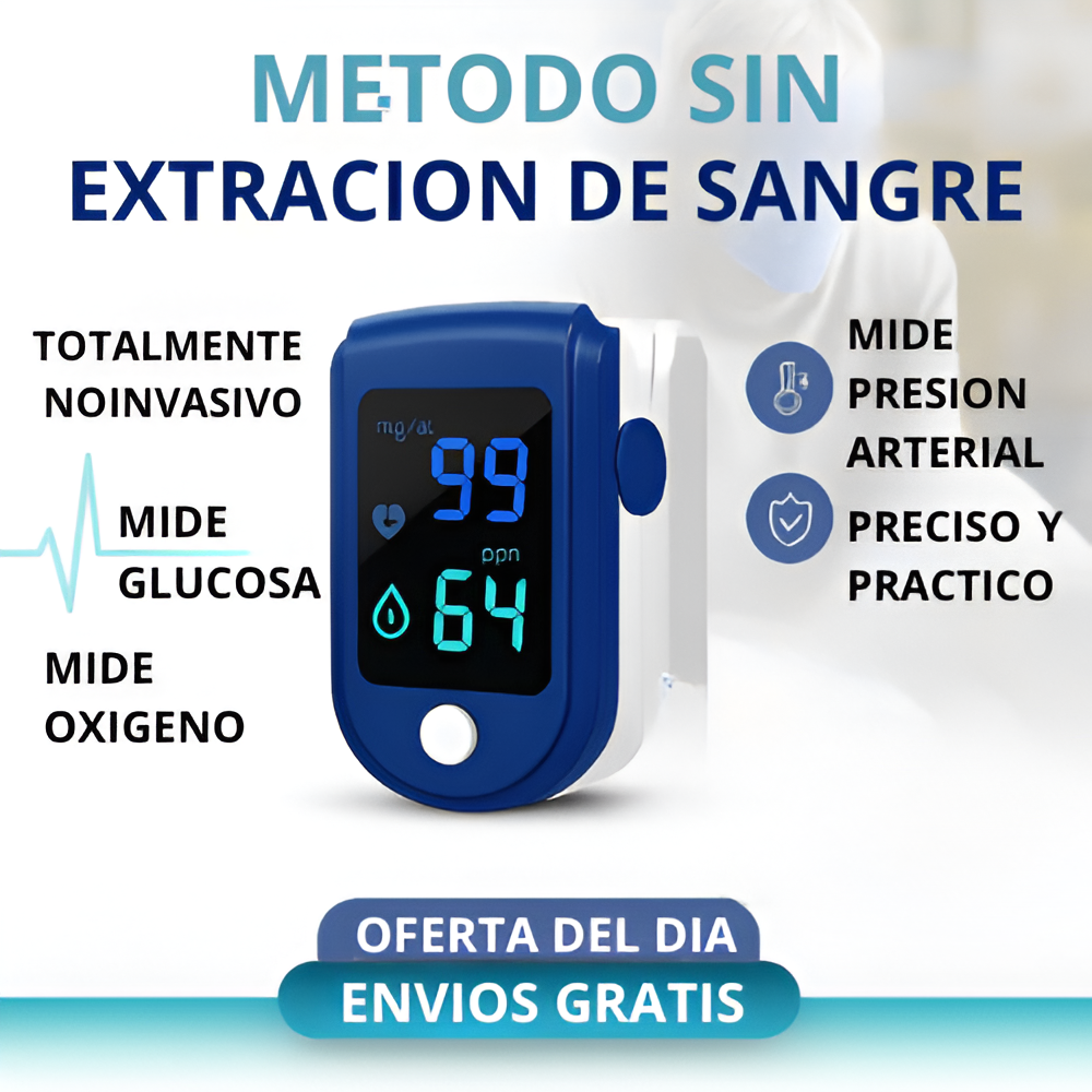 GlucoCare™ Medidor de glucosa, colesterol y presión arterial